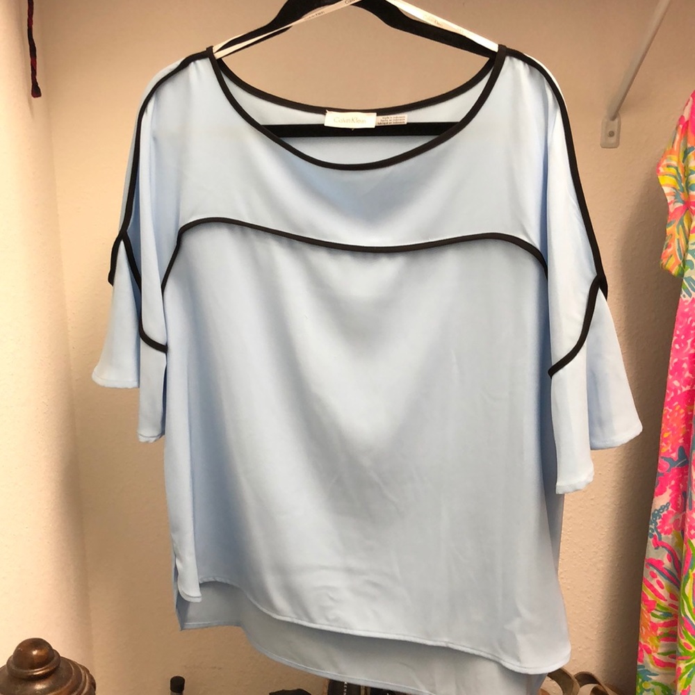 Baby blue Calvin Klein dress top